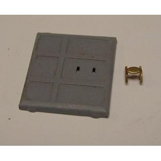 Henning's Parts 655-B Boxcar Door W/Brass Grab Handle