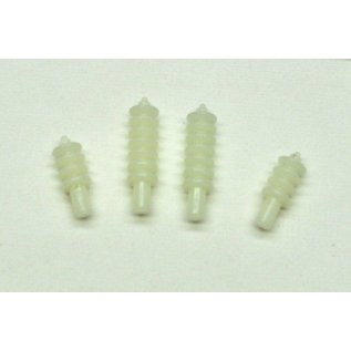 Henning's Parts 2461-6W Insulator Set for Transformer Car, 4Pc, White