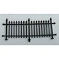 Henning's Parts 156-5, 500Pcs. 2 Section Black Fence