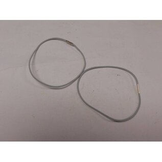 Henning's Parts 6413-46 Grey Elastic Bands for Lionel Freight Cars, 4"-6", 2 Pcs