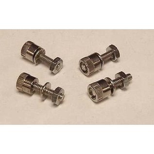 Henning's Trains T-159 & T-160 Binding Posts & Nuts, 4 Pcs.