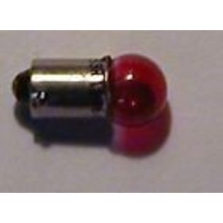 Henning's Parts 53CR Clear Red Bayonet Bulb, 12v
