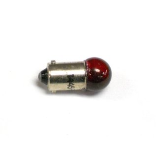 Henning's Parts 1445CR ClearRed Bayonet Bulb, 18v
