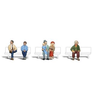 Woodland Scenics A2731 - Seated Passenger People (O scale), Woodland Scenics