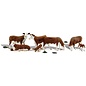 Woodland Scenics 2767 - Hereford Cows (O Scale), Woodland Scenics