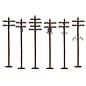 Lionel 6-37939 Scale Telephone Poles - Assorted