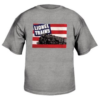 Lionel 9-00235 Small Adult Gray T-Shirt w/1942 Flag