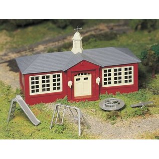 Bachmann 45611 Schoolhouse with Playground Equipment, Bachmann Plasticville