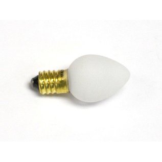 Henning's Parts 1442W White 18V Tear Drop Shaped Screw-In Light Bulbs