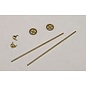 Henning's Trains 803-27B/212-4 Brass Brake Wheel & Staff, O Gauge