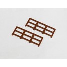Henning's Trains 1877-6B Short Fence for Horse Flatcar, Brown, 2 PCS.