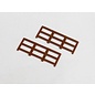 Henning's Trains 1877-6B Short Fence for Horse Flatcar, Brown, 2 PCS.