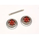 Henning's Trains 257R Red Spoke Wheels and 1689E-27 Axle Set