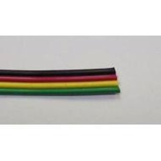 Henning's Parts 4 Conductor Rainbow Flat Wire, 1 foot length