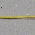 Henning's Parts Cloth Covered 24 gauge Solid Strand Yellow Wire, 1ft