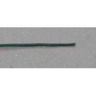 Henning's Parts Cloth Covered 24 gauge Solid Strand Green Wire, 1ft