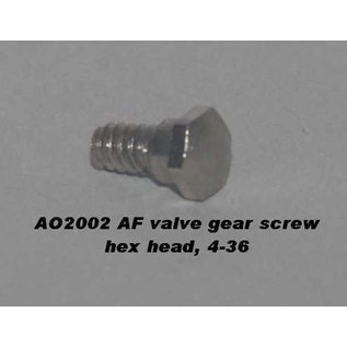 Model Engineering Works AO-2002 Valve Gear Screw, Hex Head, 4:36