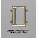 Model Engineering Works AW5044 Passenger Car Windows, Lg, Brass