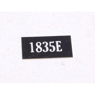 Lionel 1835E-NB Number Board for 1835E