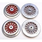 Model Engineering Works AW1000 AF Wide Gauge Electric Loco Wheel Set, Red