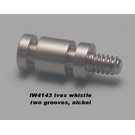 Model Engineering Works IW4143 Whistle, two grooves, nickle