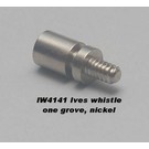 Model Engineering Works IW4141 Whistle, one groove, nickel