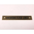 Model Engineering Works AW6005 AF Brass Plate