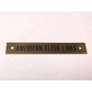 Model Engineering Works AW6005 AF Brass Plate