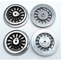 Model Engineering Works BAL-4B Steam Wheel Set for 384/390, 4:36, Black Spoke