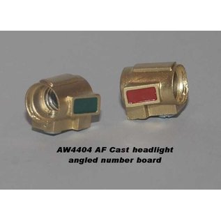 Model Engineering Works AW4404 Cast Headlight w/Bulb, Painted Brass