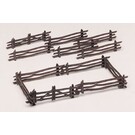 Bachmann 45984 Rustic Fence (12 pieces), Plasticville