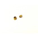 700E-164 Yellow Rhinestone Jewels, 2Pcs