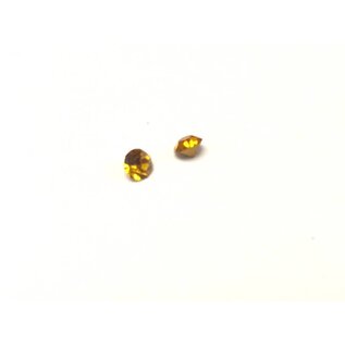 700E-164 Yellow Rhinestone Jewels, 2Pcs