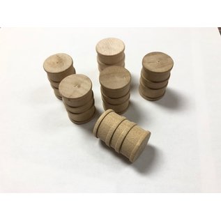 Henning's Parts 209B Unstained Drum Barrels, Set of 6