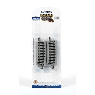 Bachmann 44532 22"R 1/2 Curve 4Pcs, HO NS EZ Track
