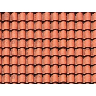 JTT 97433 Spanish Tile, N-Scale, Plastic Pattern Sheets, 2 pk