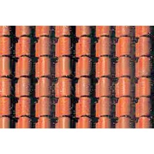 JTT 97435 Spanish Tile, O-scale Pattern Sheets 2/pk