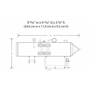 Woodland Scenics BR5861 Grillin' & Chillin' Trailer, O Scale
