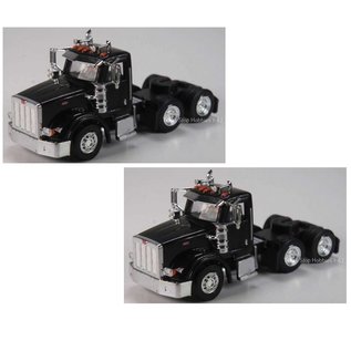 Herpa 410514 Peterbilt 3-Axle Truck 2-Pack, Black