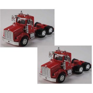 Herpa 410661 Kenworth 3-Axle Truck 2-Pack, Red