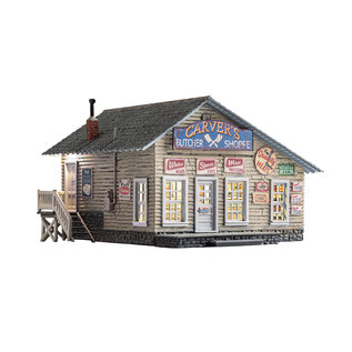 Woodland Scenics BR5872 Carver's Butcher Shoppe, O Scale