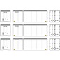 Athearn ATH17427 Fastrac Intermodal LLC 28' Containers, 3/pk, HO