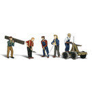 Woodland Scenics A2177 Rail Workers & Tools, N Scale