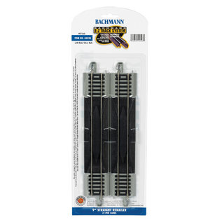 Bachmann 44528 9" Straight Rerailer 2/Pk., HO NS EZ Track