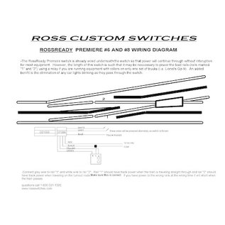 Ross Custom Switches 240M O120-O96 RH #8 Curve Switch w/DZ1000