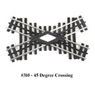 Ross Custom Switches 310 45 Degree Crossing, O Gauge