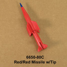 Henning's Parts 6650-80C Red Missile w/Tip
