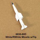 Henning's Parts 6650-80D White Missile w/Tip