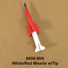 Henning's Parts 6650-80A White/Red Missile w/Tip