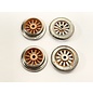 Model Engineering Works AO-1000-O AF Orange Electric "O" Gauge Wheel Set, 4Pcs